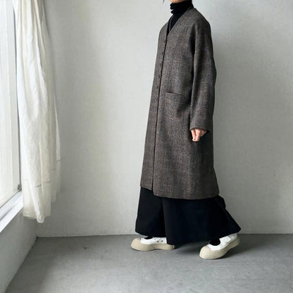 atelier naruse ハリスツイードウールコクーンコート