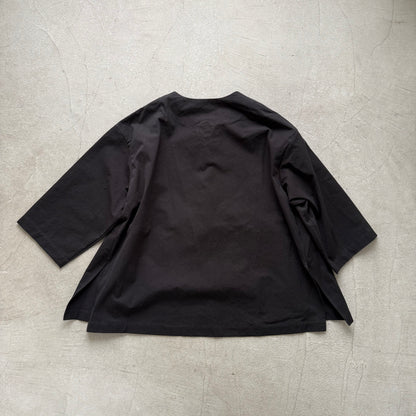 atelier d'antan Bouvetコットンプルオーバー　ブラック