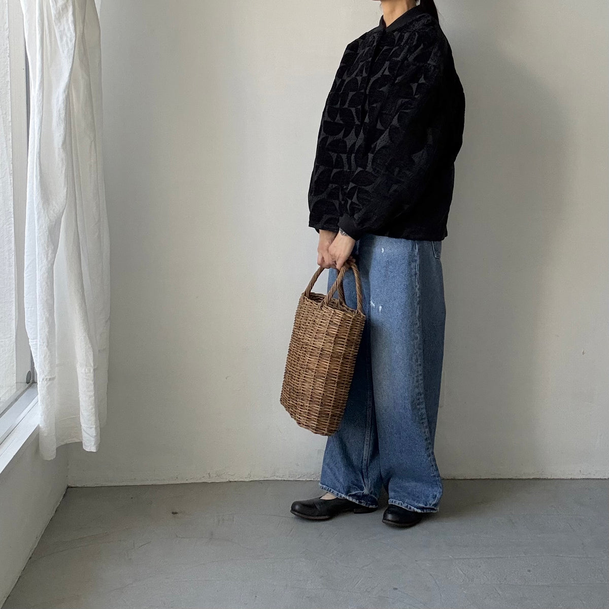 kijinokanosei  バックタックブルゾン