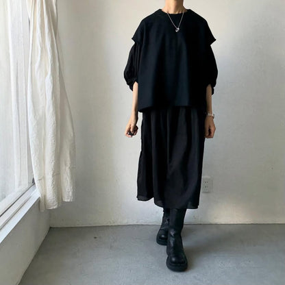 Linenya  ウールベスト　ブラック