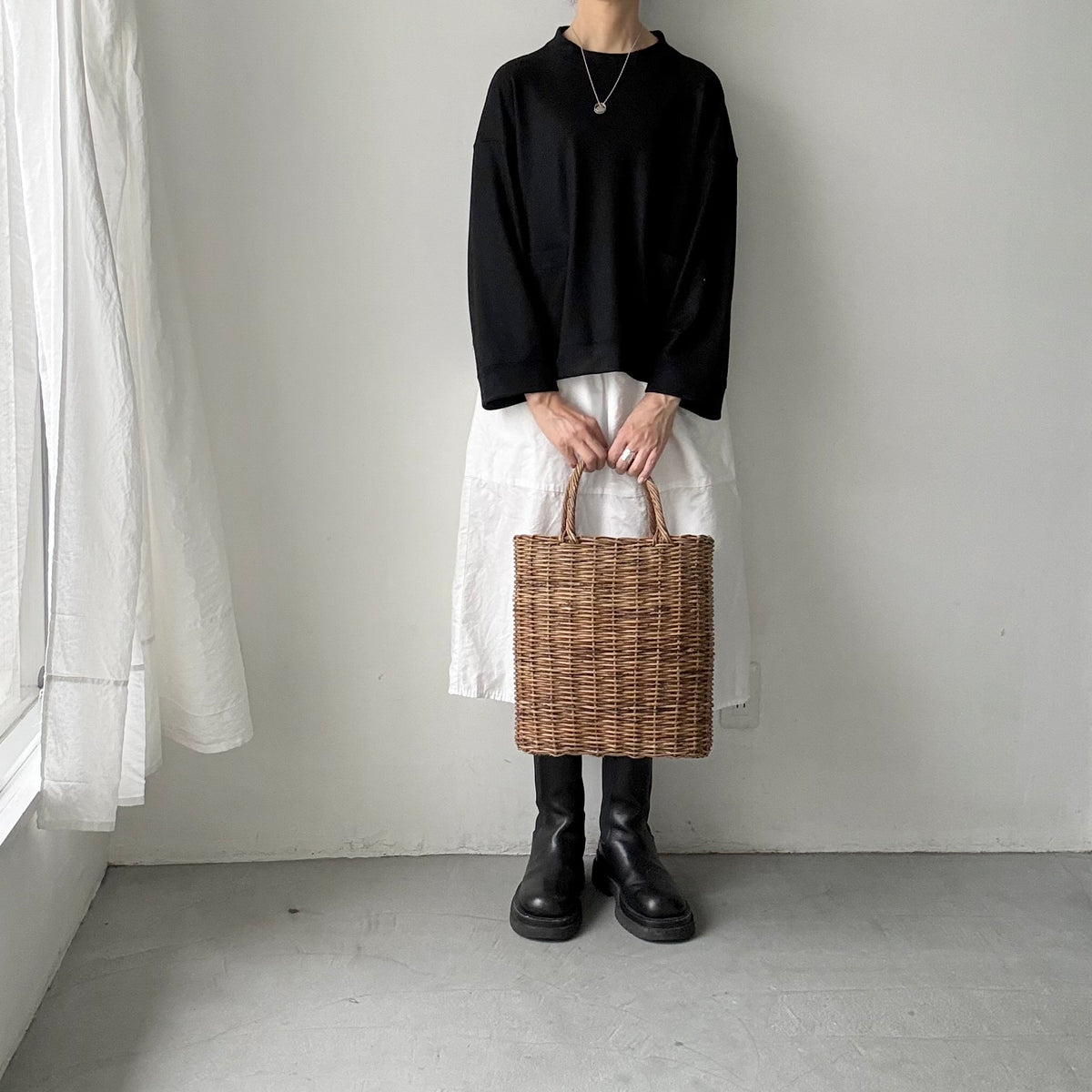 R&D.M.Co  ミドルスムースポケットプルオーバー