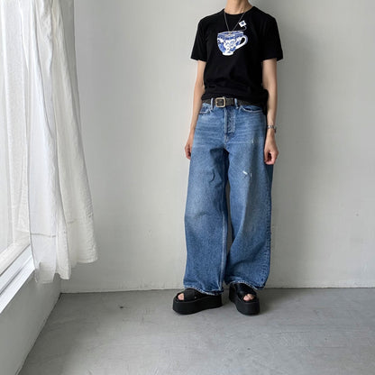 R&D.M.Co   BLUE WILLOWミルクティーTシャツ