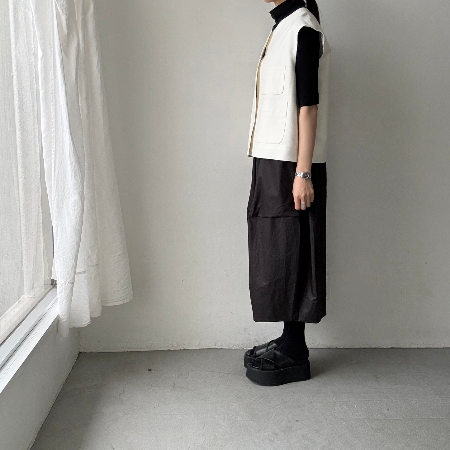 TENNE HANDCRAFTED MODERN  シルクキュプラツイードベスト