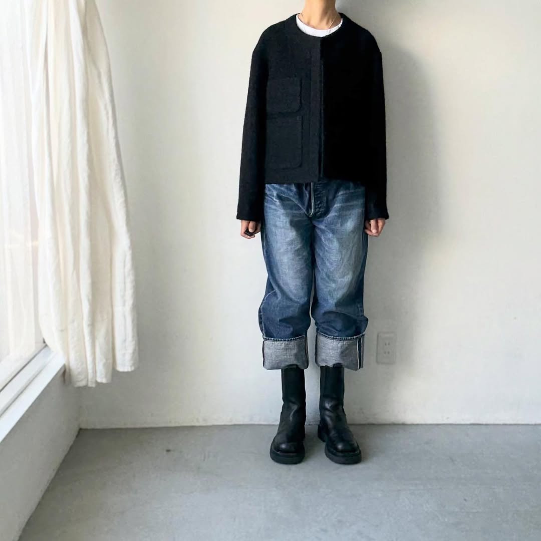 TENNE HANDCRAFTED MODERN アンゴラツイードジャケット