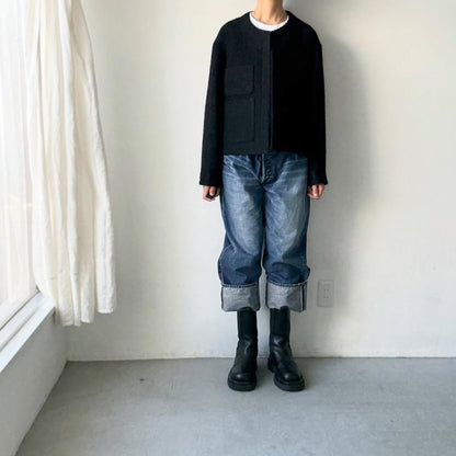 TENNE HANDCRAFTED MODERN アンゴラツイードジャケット