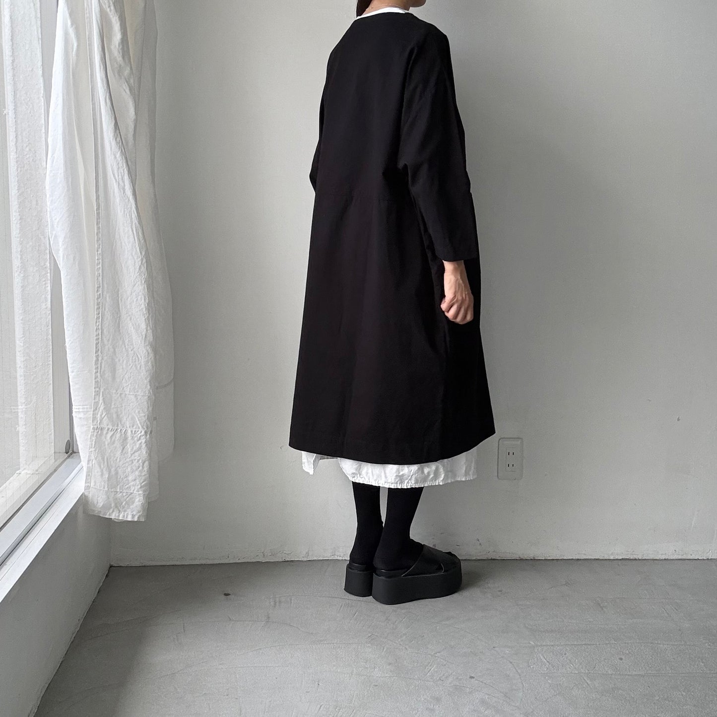 jujudhau デッドストックコットンイージードレス