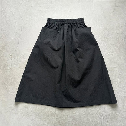 atelier naruse  ダウンプルーフコットンカットインポケットスカート　ブラック