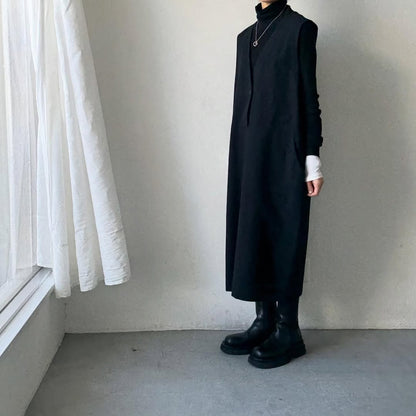 atelier naruse コットンリネンスラブジャンパースカート