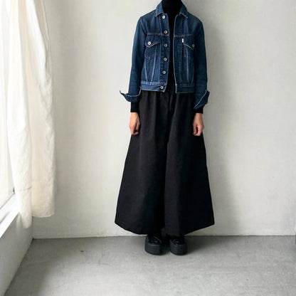 dui jujudhau  ワイドワイドパンツ　チノブラック