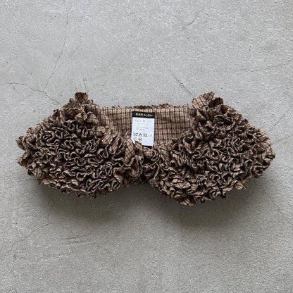 R&D.M.Co  コットンウールフリルカラー　チェック