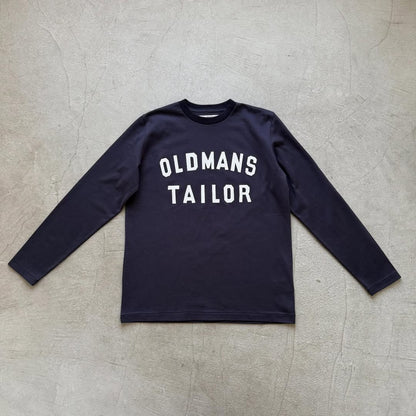 OLDMANS TAILOR OMTラバープリント長袖Tシャツ　ネイビー