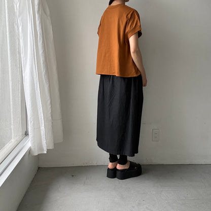 atelier d'antan Borel コットンジャージーノースリーブプルオーバー(ベスト)  コニャック