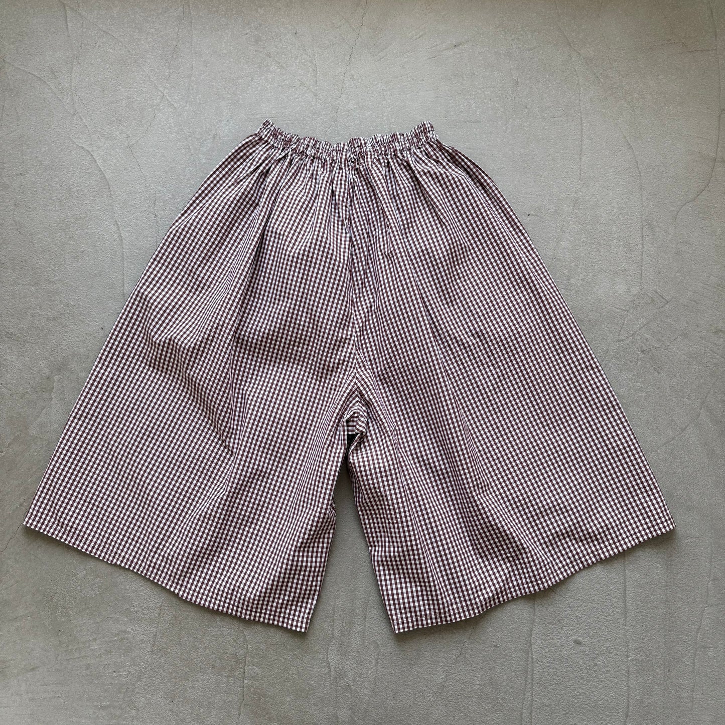homspun ギンガムチェックタイプライターキュロットパンツ