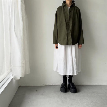 homspun  リップストップシャツジャケット　オリーブ