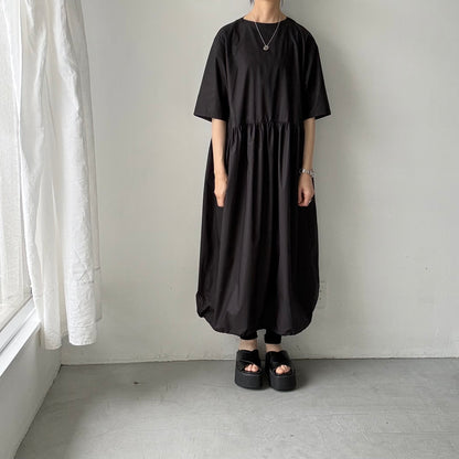 TENNE HANDCRAFTED MODERN バルーンドレス　ブラック