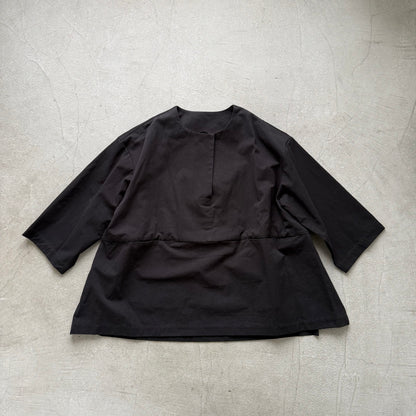 atelier d'antan Bouvetコットンプルオーバー　ブラック