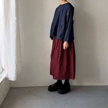 jujudhau デッドストックデニムダブルボタンシャツ