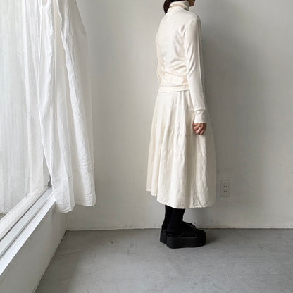 MAGALI コットンウールハイネックカットソー　アイボリー