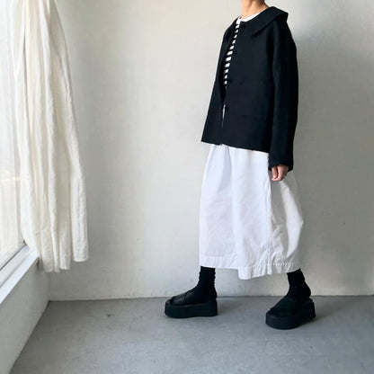 MAGALI  シェットランドウールリネンフラットカラージャケット