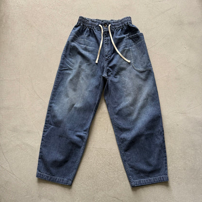 atelier naruse コットンデニムバルーンパンツ　ストーンウォッシュインディゴ