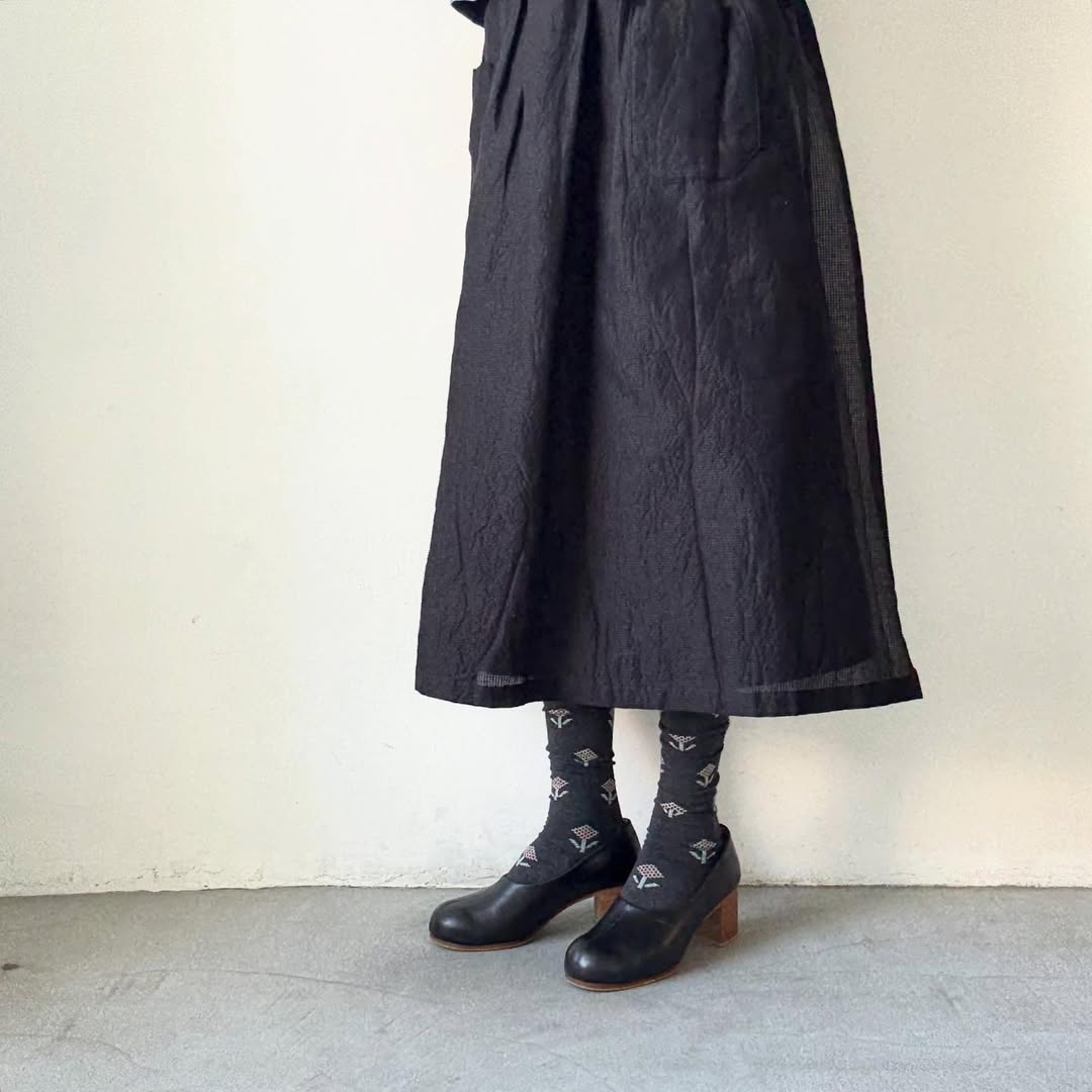 French Bull ジニアオーバーニーソックス　チャコールグレー