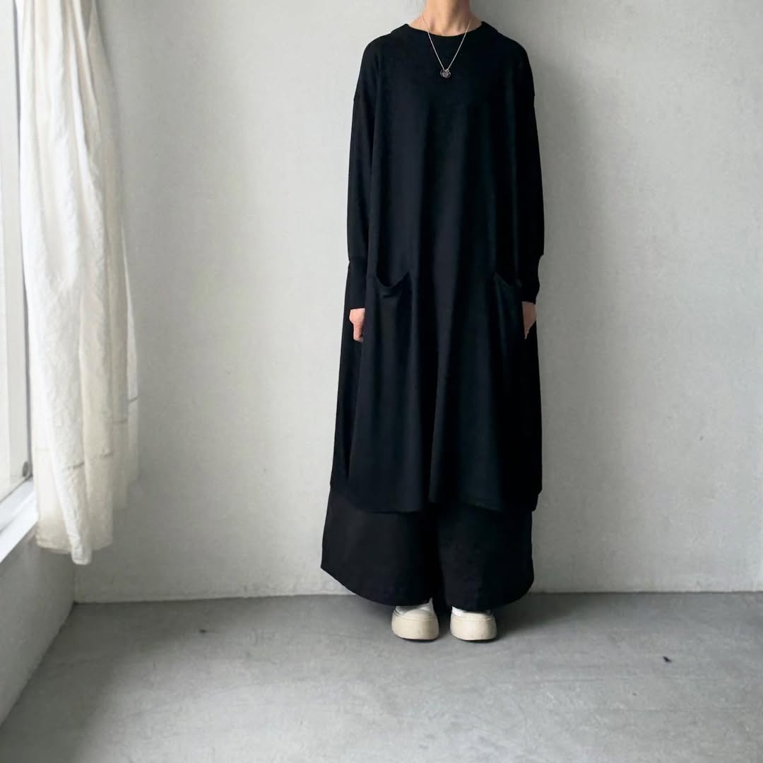 atelier naruse  スムースウールコクーンワンピース　size1