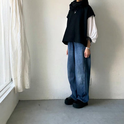 Linenya  ウールベスト　ブラック