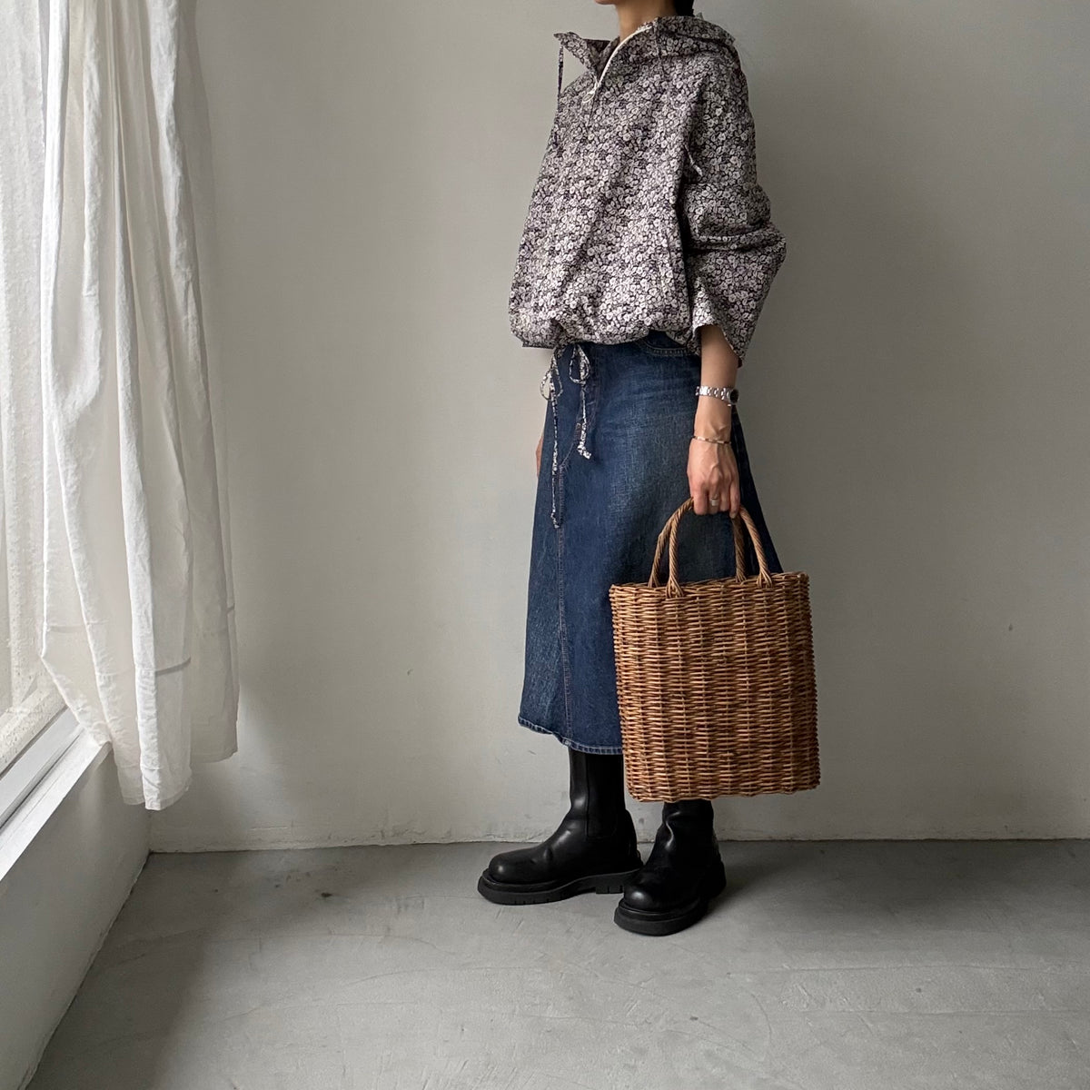 R&D.M.Co  コットンワイルドベリーフーディブルゾン