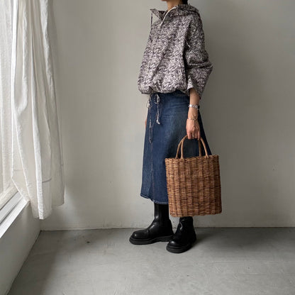 R&D.M.Co  コットンワイルドベリーフーディブルゾン