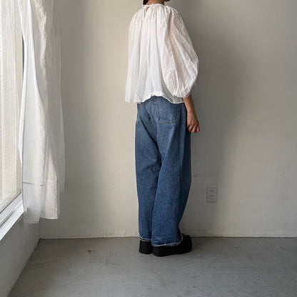 R&D.M.Co ガーメントダイカディギャザースモック　ホワイト