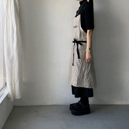 R&D.M.Co  YOU ROCK リネンエプロン