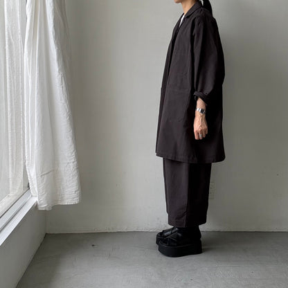 atelier d'antan Godardコットンコート　ダークグレー