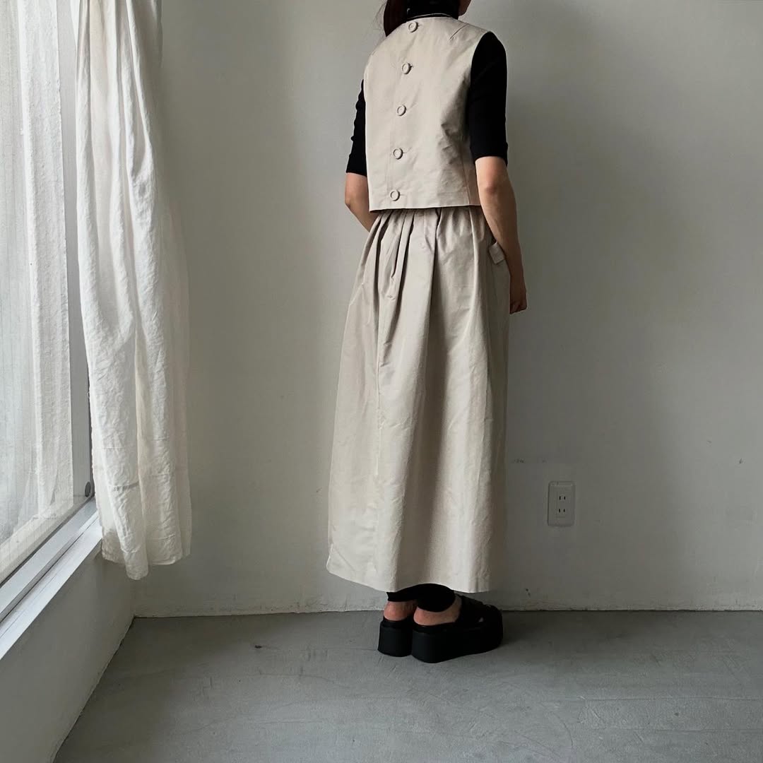 saqui  タフタクロップドトップ