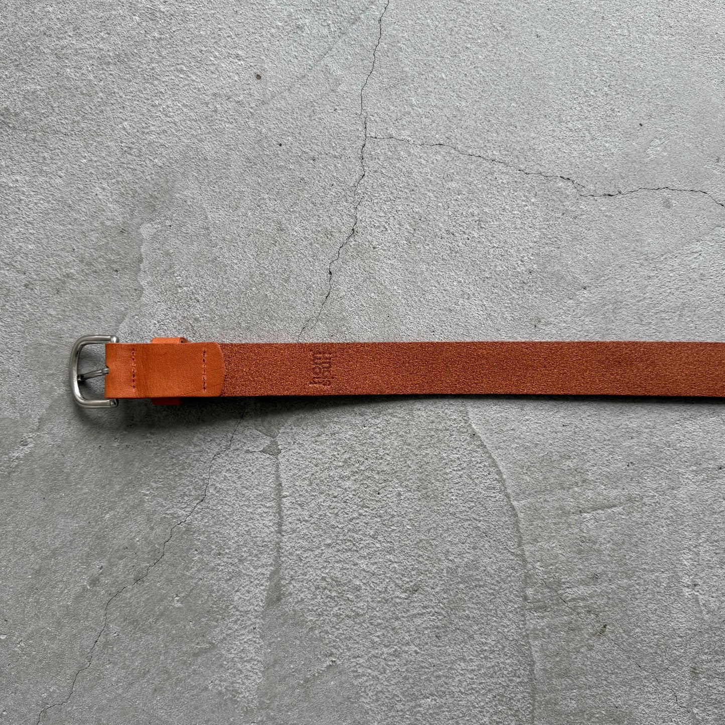 homspun レザーベルト　ブラウン