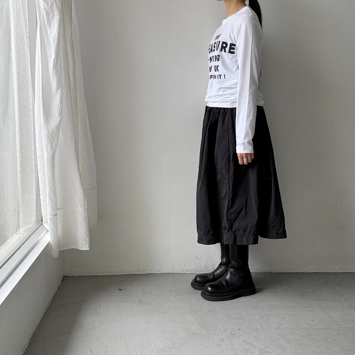 R&D.M.Co トレジャーハンティング長袖Tシャツ　ホワイト