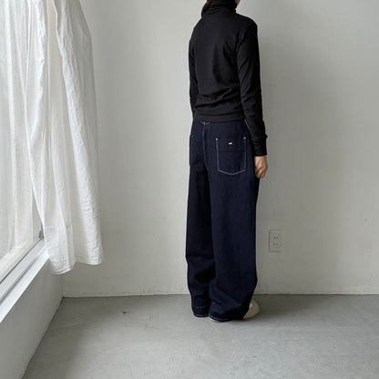 MAGALI コットンウールハイネックカットソー　ブラック