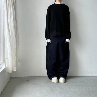 MAGALI クォーターニットフリルプルオーバー