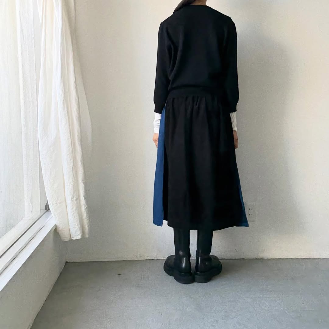 R&D.M.Co  ウールカシミアポケットプルオーバー　ブラック