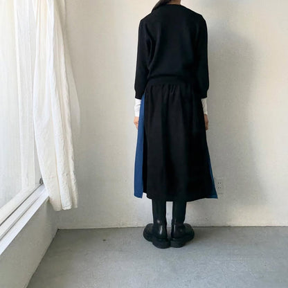 R&D.M.Co  ウールカシミアポケットプルオーバー　ブラック