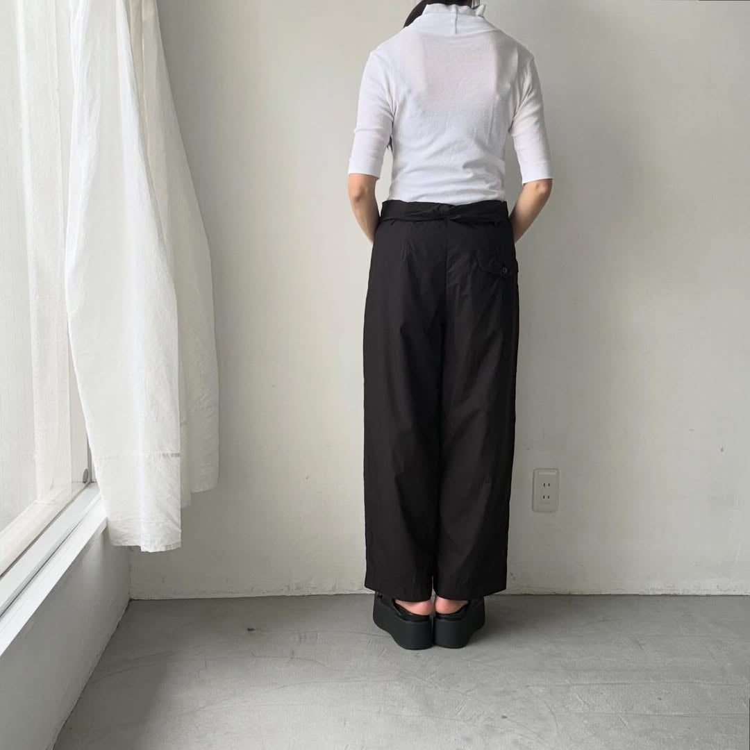 ゴーシュ  タイプライターサイドアジャストワイドパンツ