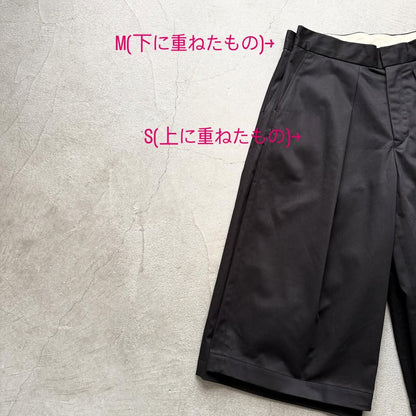 R&D.M.Co  チノクロスガウチョパンツ　ブラック