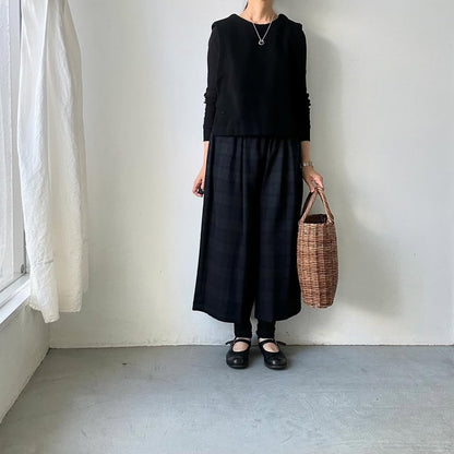 atelier naruse ウールフラノガウチョパンツ