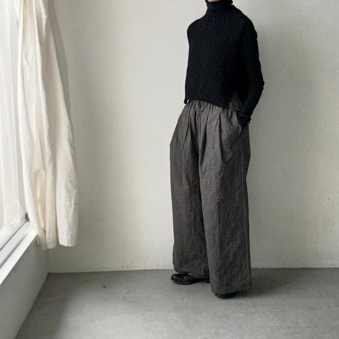 kijinokanosei  フラクタルワイドパンツ