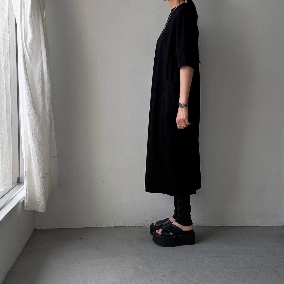 atelier naruse  コットンポンチボックスワンピース