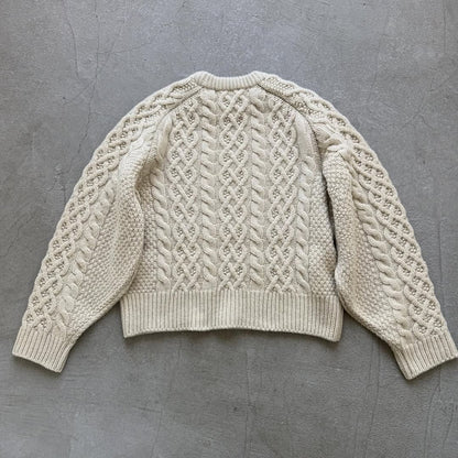 TENNE HANDCRAFTED MODERN ボリュームスリーブアランニットプルオーバー