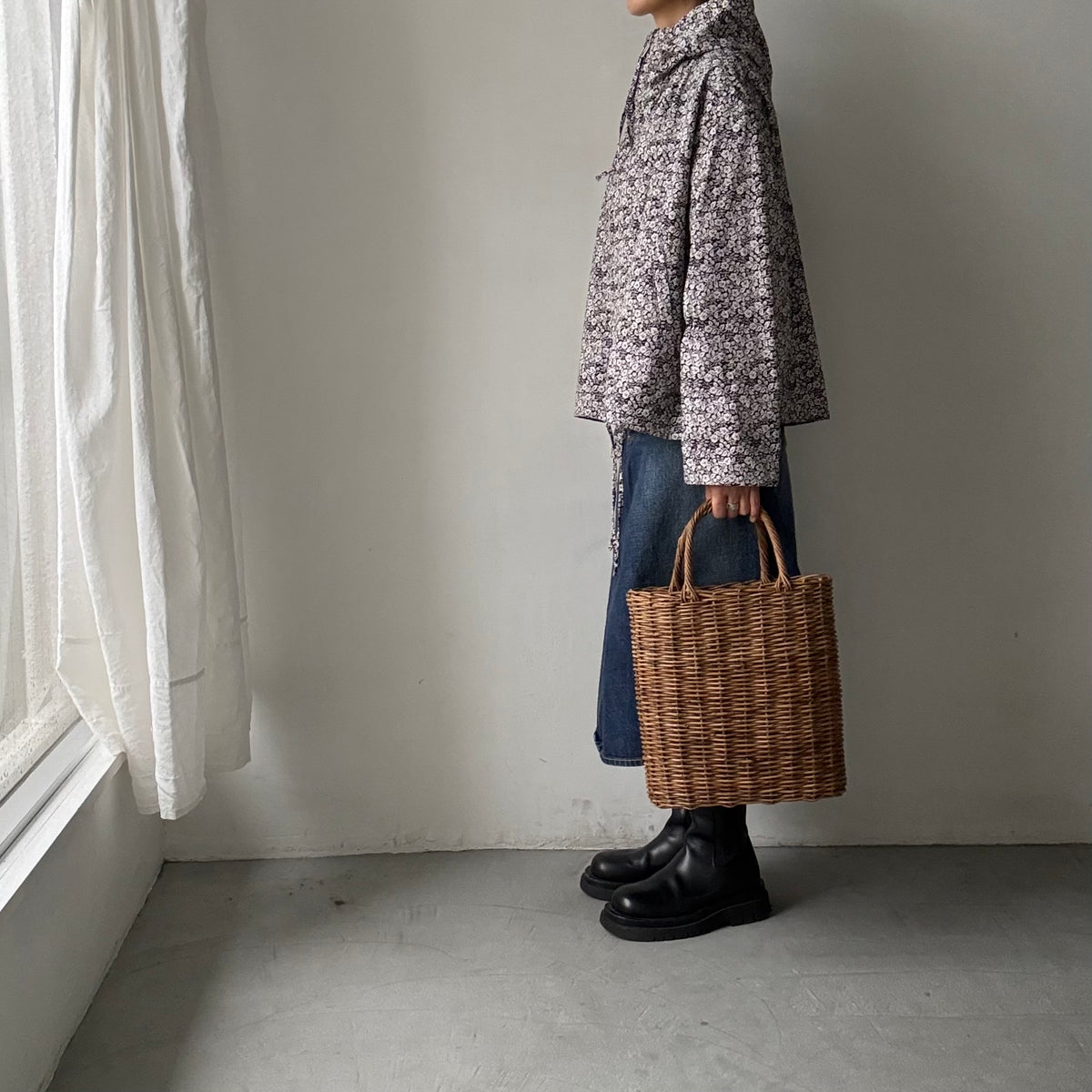 R&D.M.Co  コットンワイルドベリーフーディブルゾン