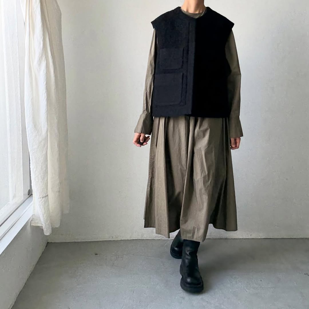 TENNE HANDCRAFTED MODERN アンゴラツイードベスト – blanc