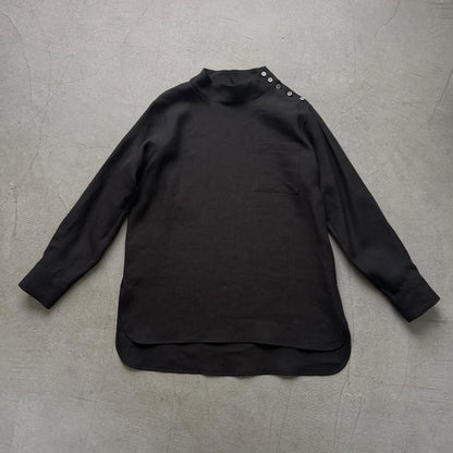 atelier naruse  リネンモックネックブラウス