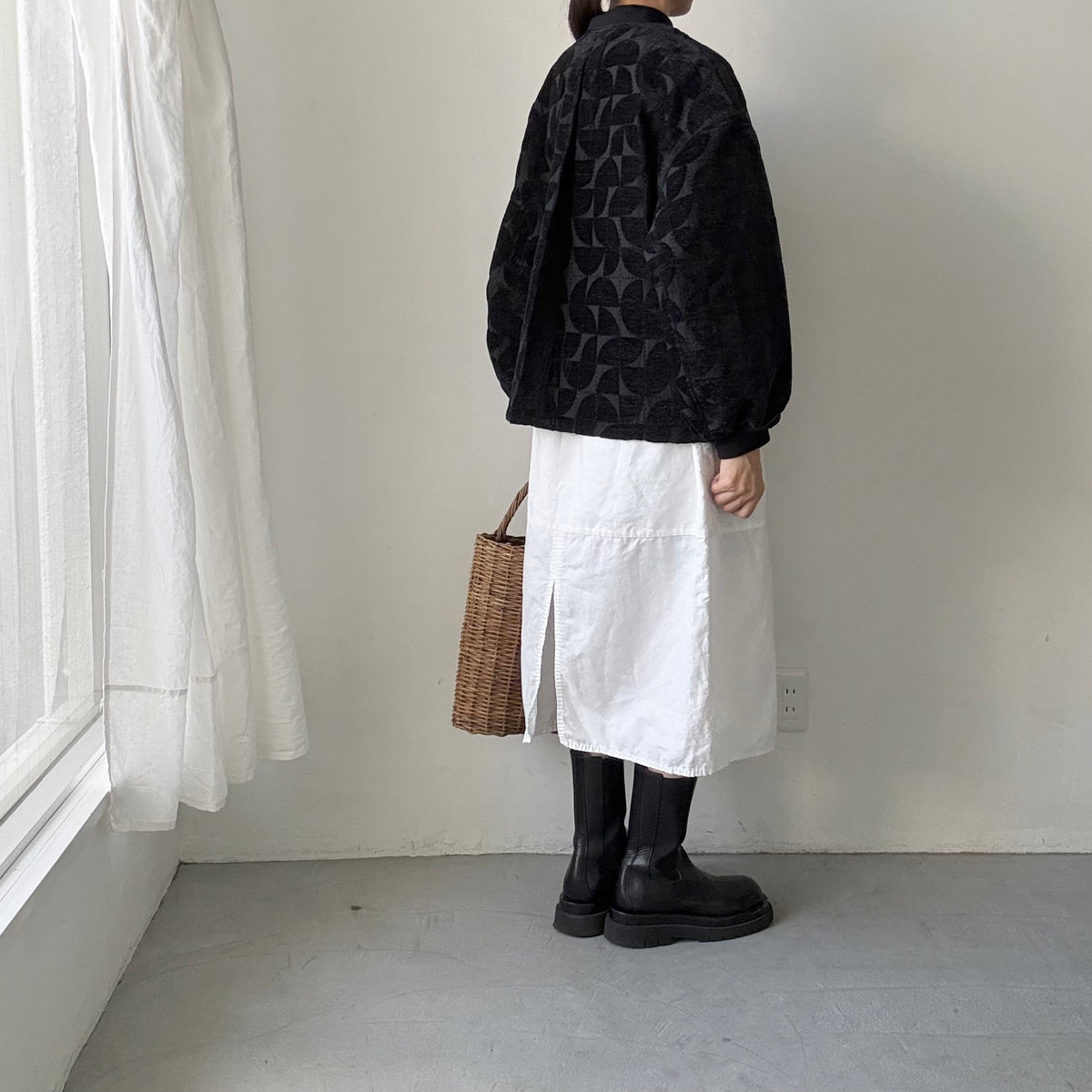 kijinokanosei  バックタックブルゾン