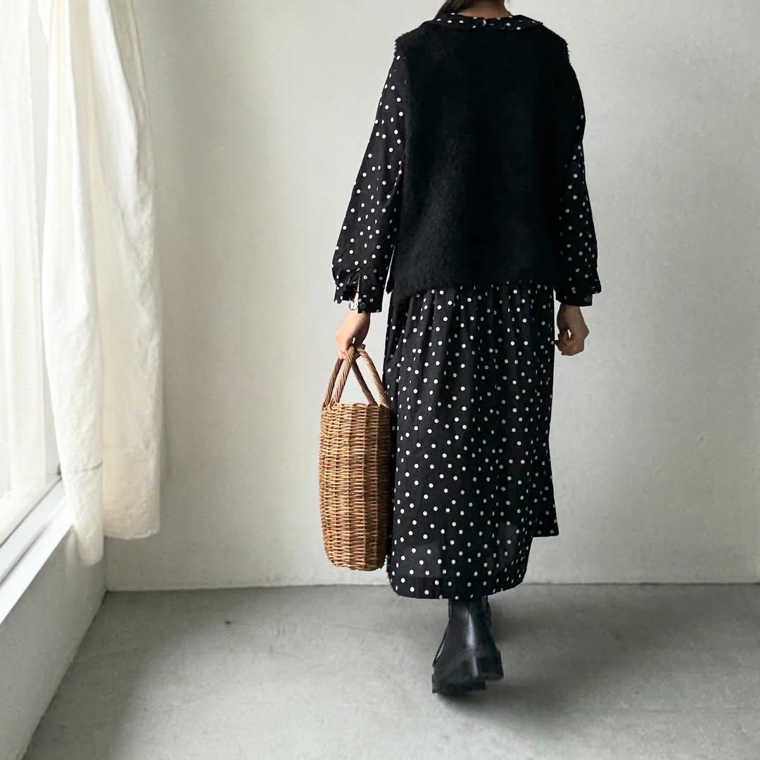 cion  アルパカ混モールベスト